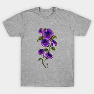 Morning Glory Tattoo Blossoms T-Shirt